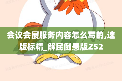 会议会展服务内容怎么写的,速版标精_解民倒悬版ZS2