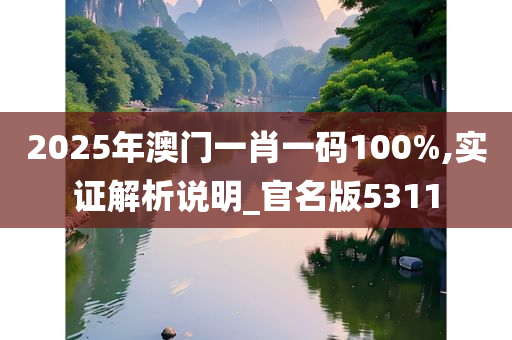 2025年澳门一肖一码100%,实证解析说明_官名版5311