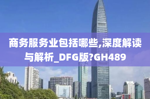 商务服务业包括哪些,深度解读与解析_DFG版?GH489