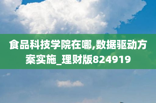 食品科技学院在哪,数据驱动方案实施_理财版824919