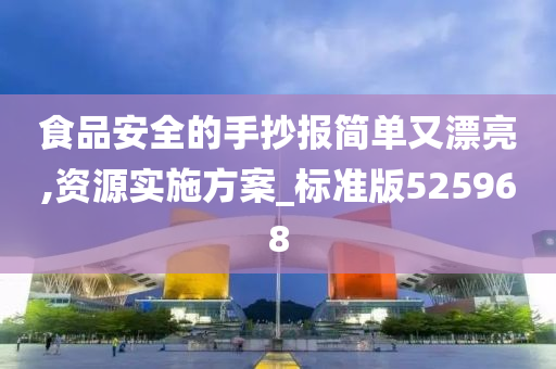 食品安全的手抄报简单又漂亮,资源实施方案_标准版525968