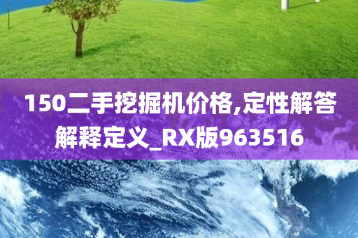 150二手挖掘机价格,定性解答解释定义_RX版963516