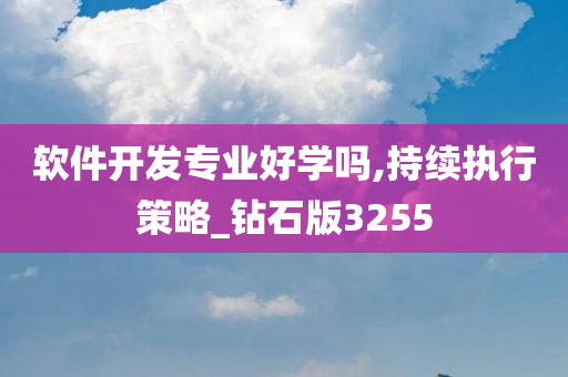 软件开发专业好学吗,持续执行策略_钻石版3255