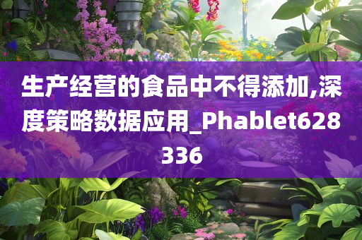 生产经营的食品中不得添加,深度策略数据应用_Phablet628336