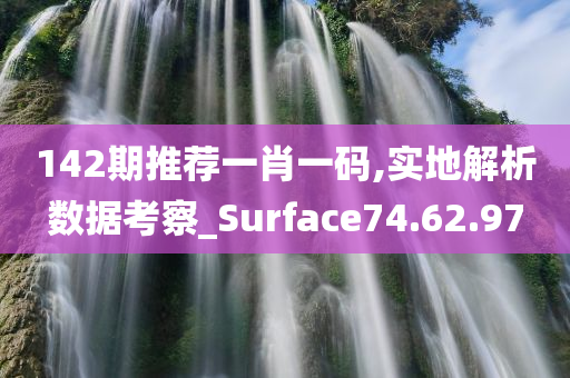 142期推荐一肖一码,实地解析数据考察_Surface74.62.97