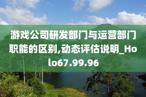 游戏公司研发部门与运营部门职能的区别,动态评估说明_Holo67.99.96