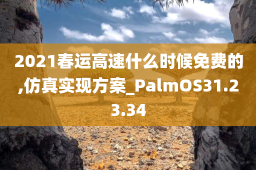 2021春运高速什么时候免费的,仿真实现方案_PalmOS31.23.34