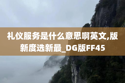 礼仪服务是什么意思啊英文,版新度选新最_DG版FF45