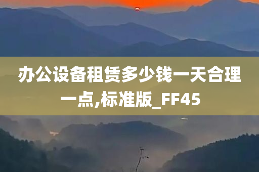 办公设备租赁多少钱一天合理一点,标准版_FF45