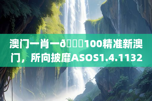 澳门一肖一🐎100精准新澳门，所向披靡ASOS1.4.1132