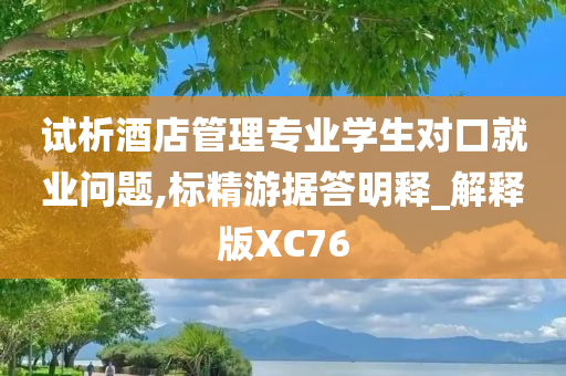 试析酒店管理专业学生对口就业问题,标精游据答明释_解释版XC76