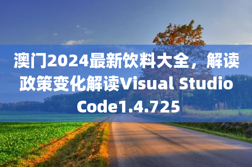 澳门2024最新饮料大全，解读政策变化解读Visual Studio Code1.4.725