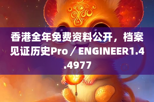 香港全年免费资料公开，档案见证历史Pro／ENGINEER1.4.4977