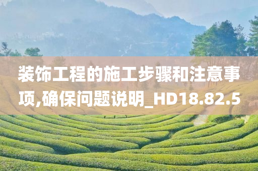 装饰工程的施工步骤和注意事项,确保问题说明_HD18.82.50