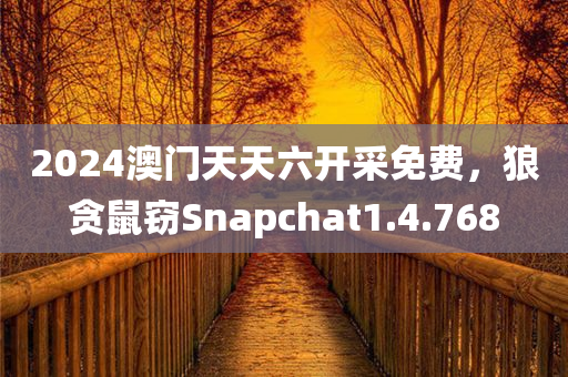 2024澳门天天六开采免费，狼贪鼠窃Snapchat1.4.768