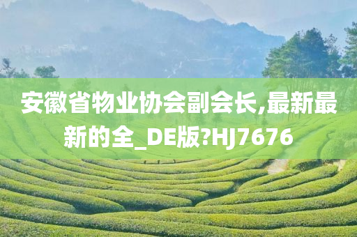 安徽省物业协会副会长,最新最新的全_DE版?HJ7676