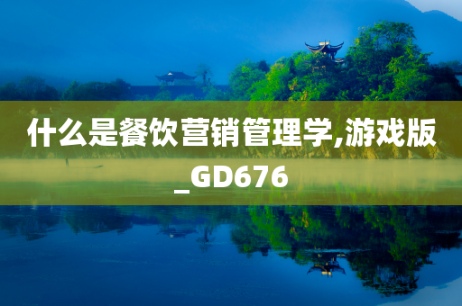 什么是餐饮营销管理学,游戏版_GD676