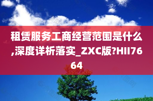 租赁服务工商经营范围是什么,深度详析落实_ZXC版?HII7664