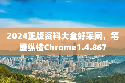 2024正版资料大全好采网，笔墨纵横Chrome1.4.867