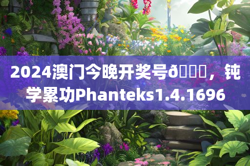 2024澳门今晚开奖号🐎，钝学累功Phanteks1.4.1696