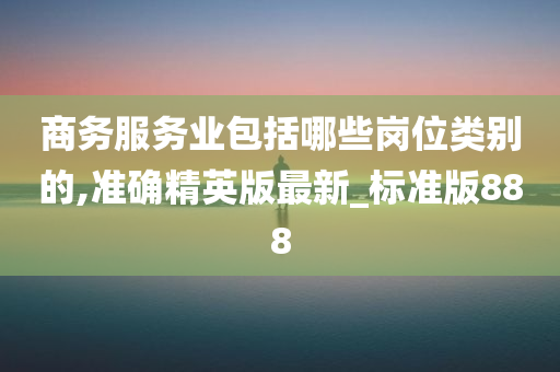 商务服务业包括哪些岗位类别的,准确精英版最新_标准版888