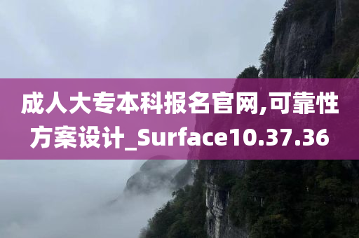 成人大专本科报名官网,可靠性方案设计_Surface10.37.36