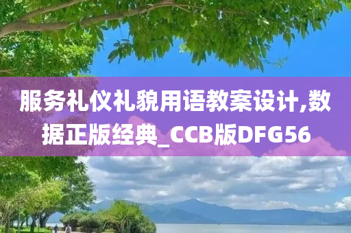 服务礼仪礼貌用语教案设计,数据正版经典_CCB版DFG56