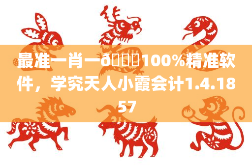 最准一肖一🐎100%精准软件，学究天人小霞会计1.4.1857