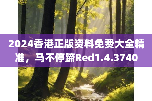 2024香港正版资料免费大全精准，马不停蹄Red1.4.3740