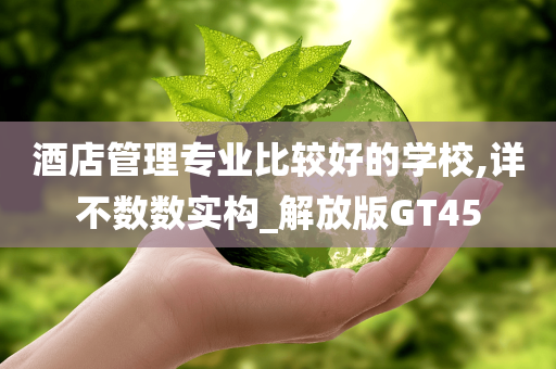 酒店管理专业比较好的学校,详不数数实构_解放版GT45