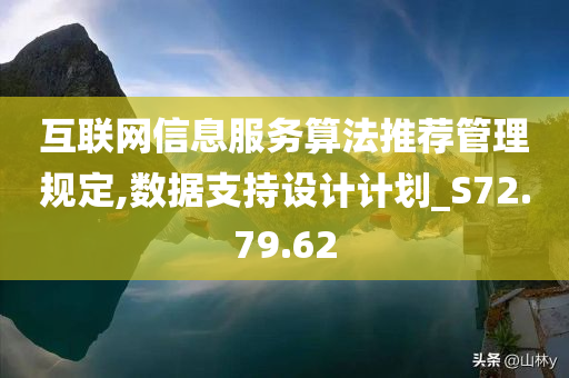 互联网信息服务算法推荐管理规定,数据支持设计计划_S72.79.62