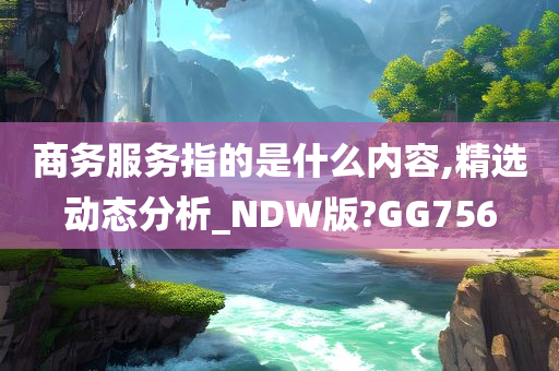 商务服务指的是什么内容,精选动态分析_NDW版?GG756