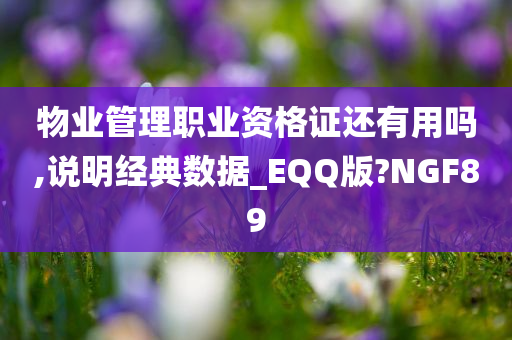 物业管理职业资格证还有用吗,说明经典数据_EQQ版?NGF89