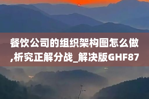 餐饮公司的组织架构图怎么做,析究正解分战_解决版GHF87