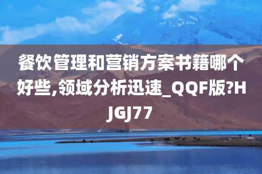 餐饮管理和营销方案书籍哪个好些,领域分析迅速_QQF版?HJGJ77