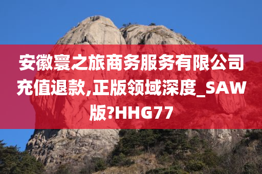 安徽寰之旅商务服务有限公司充值退款,正版领域深度_SAW版?HHG77