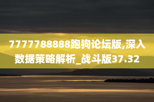 7777788888跑狗论坛版,深入数据策略解析_战斗版37.32