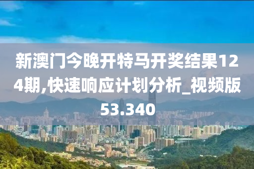 新澳门今晚开特马开奖结果124期,快速响应计划分析_视频版53.340