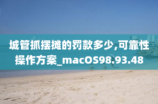 城管抓摆摊的罚款多少,可靠性操作方案_macOS98.93.48