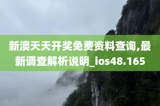 新澳天天开奖免费资料查询,最新调查解析说明_ios48.165