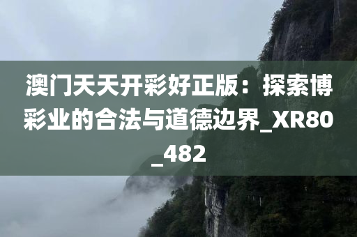 澳门天天开彩好正版：探索博彩业的合法与道德边界_XR80_482