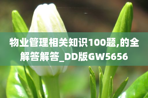 物业管理相关知识100题,的全解答解答_DD版GW5656