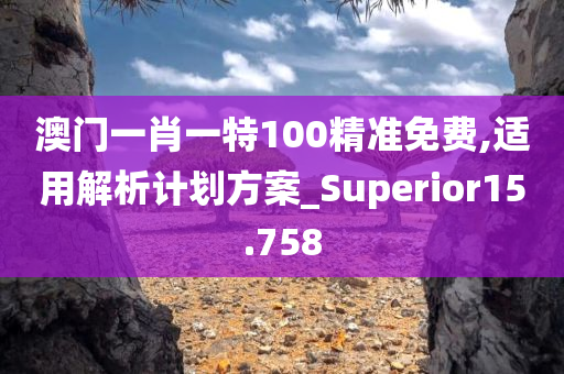 澳门一肖一特100精准免费,适用解析计划方案_Superior15.758