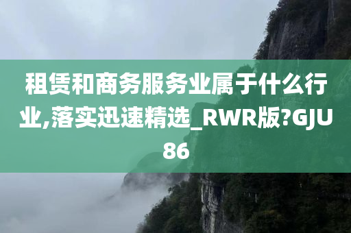 租赁和商务服务业属于什么行业,落实迅速精选_RWR版?GJU86