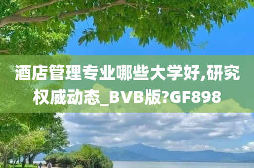 酒店管理专业哪些大学好,研究权威动态_BVB版?GF898