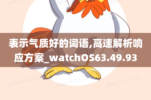 表示气质好的词语,高速解析响应方案_watchOS63.49.93