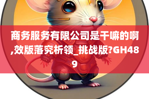 商务服务有限公司是干嘛的啊,效版落究析领_挑战版?GH489