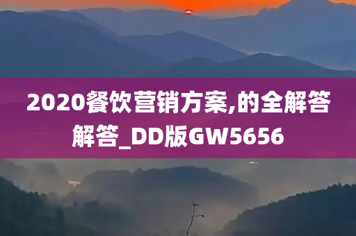 2020餐饮营销方案,的全解答解答_DD版GW5656