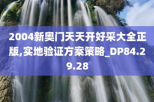 2004新奥门天天开好采大全正版,实地验证方案策略_DP84.29.28