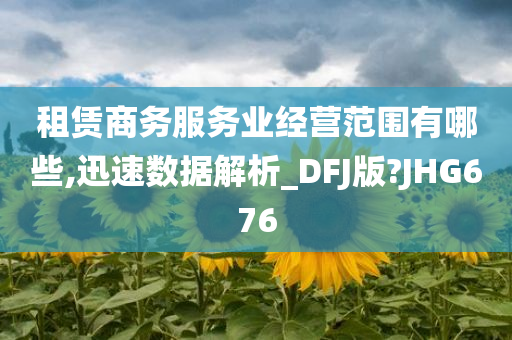 租赁商务服务业经营范围有哪些,迅速数据解析_DFJ版?JHG676